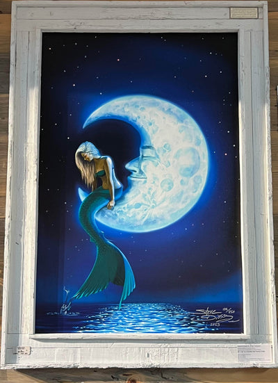 "Mermaid In The Moon” Limited Edition Canvas
