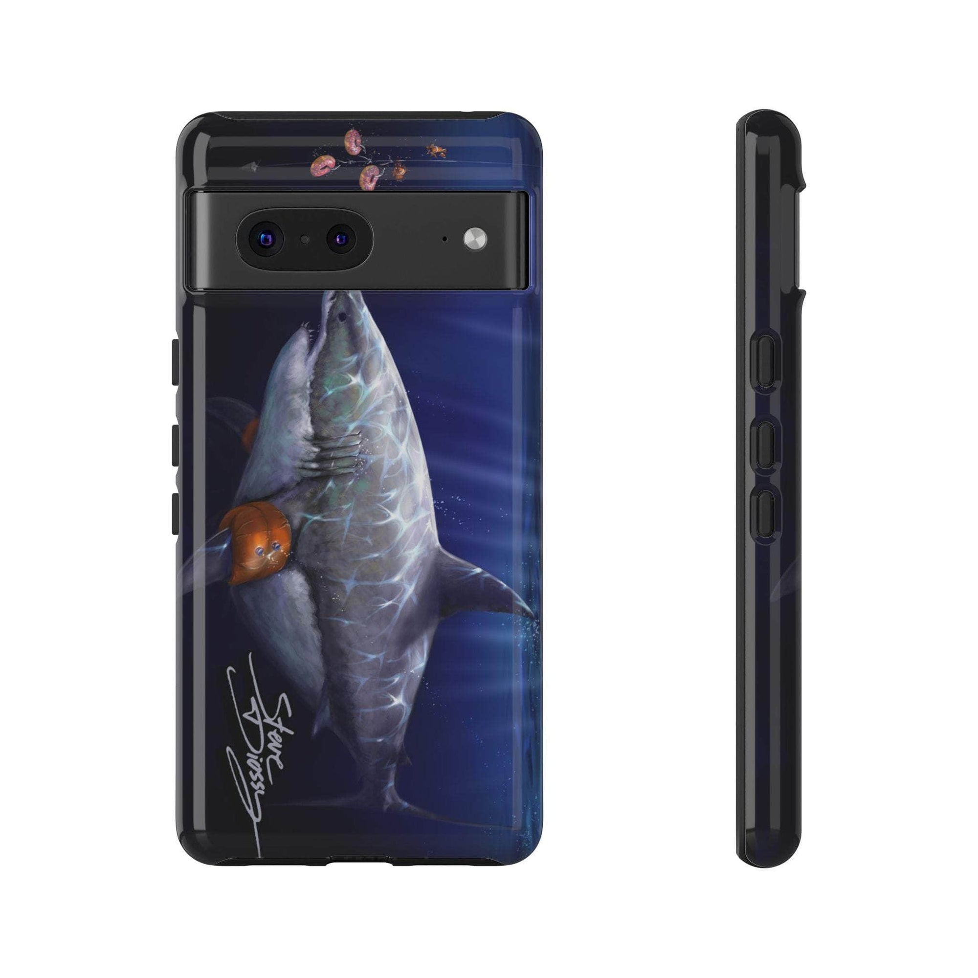 "Donut Shark" Tough Phone Cases