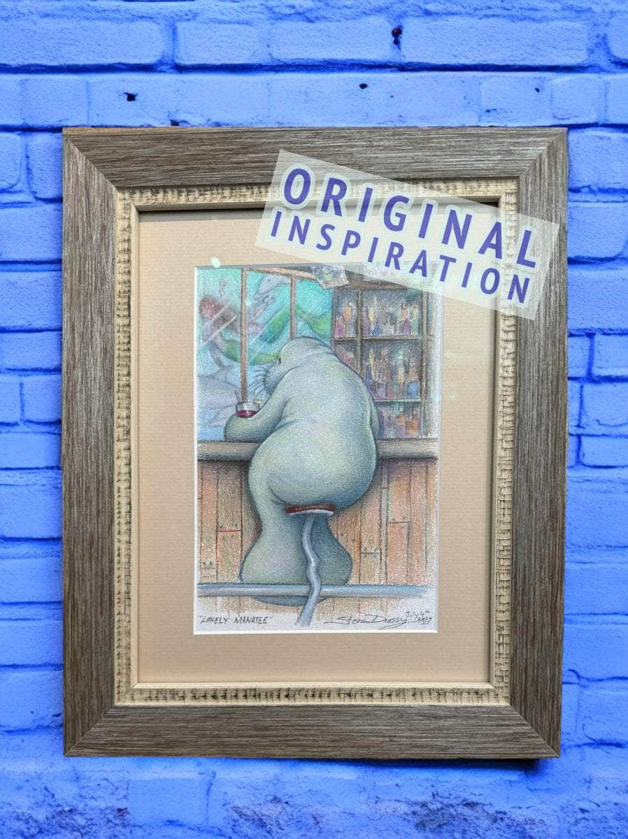 "Lonely Manatee" Limited Edition Canvas