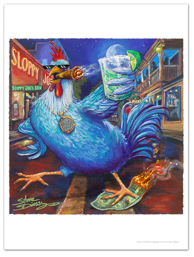 NEW! "Cock of the Walk" Fine Art Paper Print