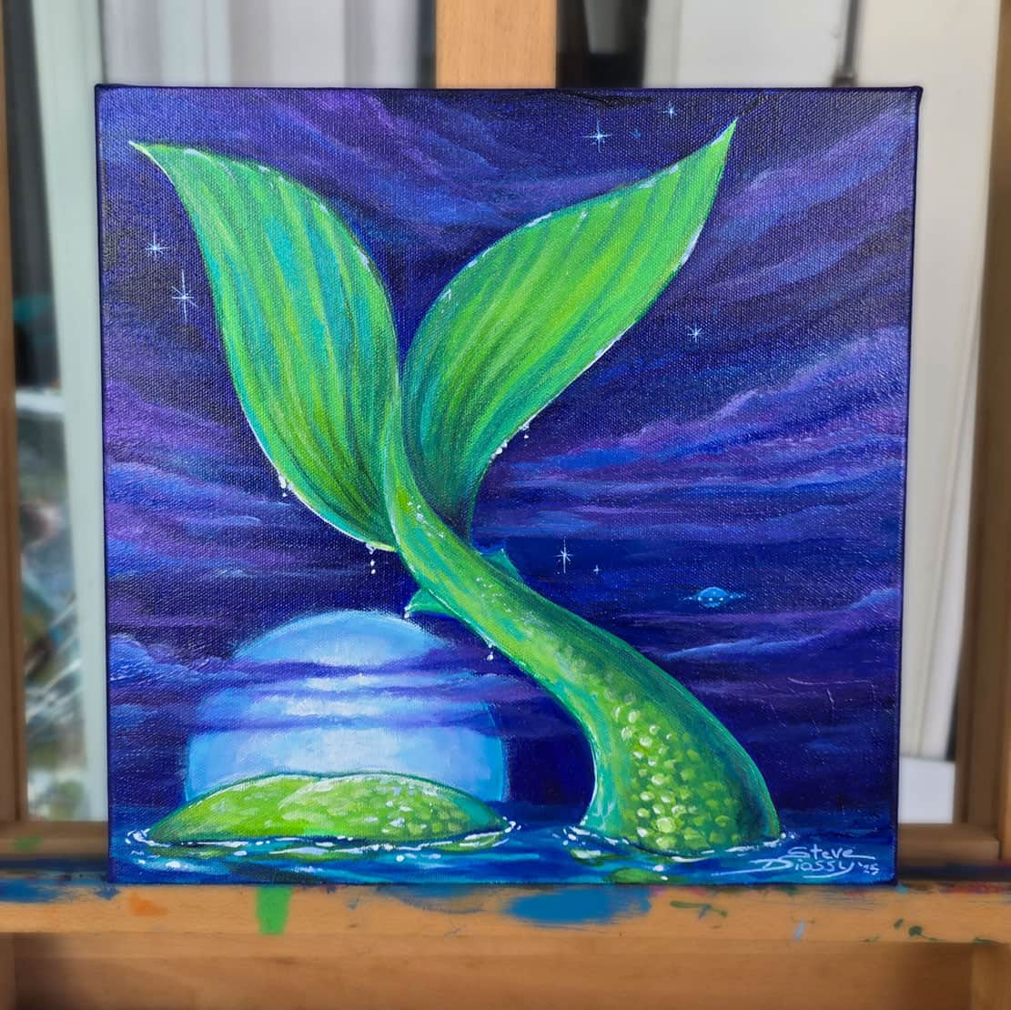 "Full Moon Rising" Original Acrylic on Canvas