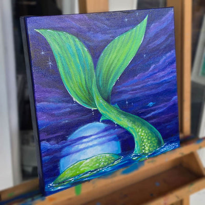 "Full Moon Rising" Original Acrylic on Canvas