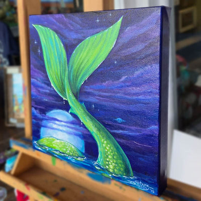 "Full Moon Rising" Original Acrylic on Canvas