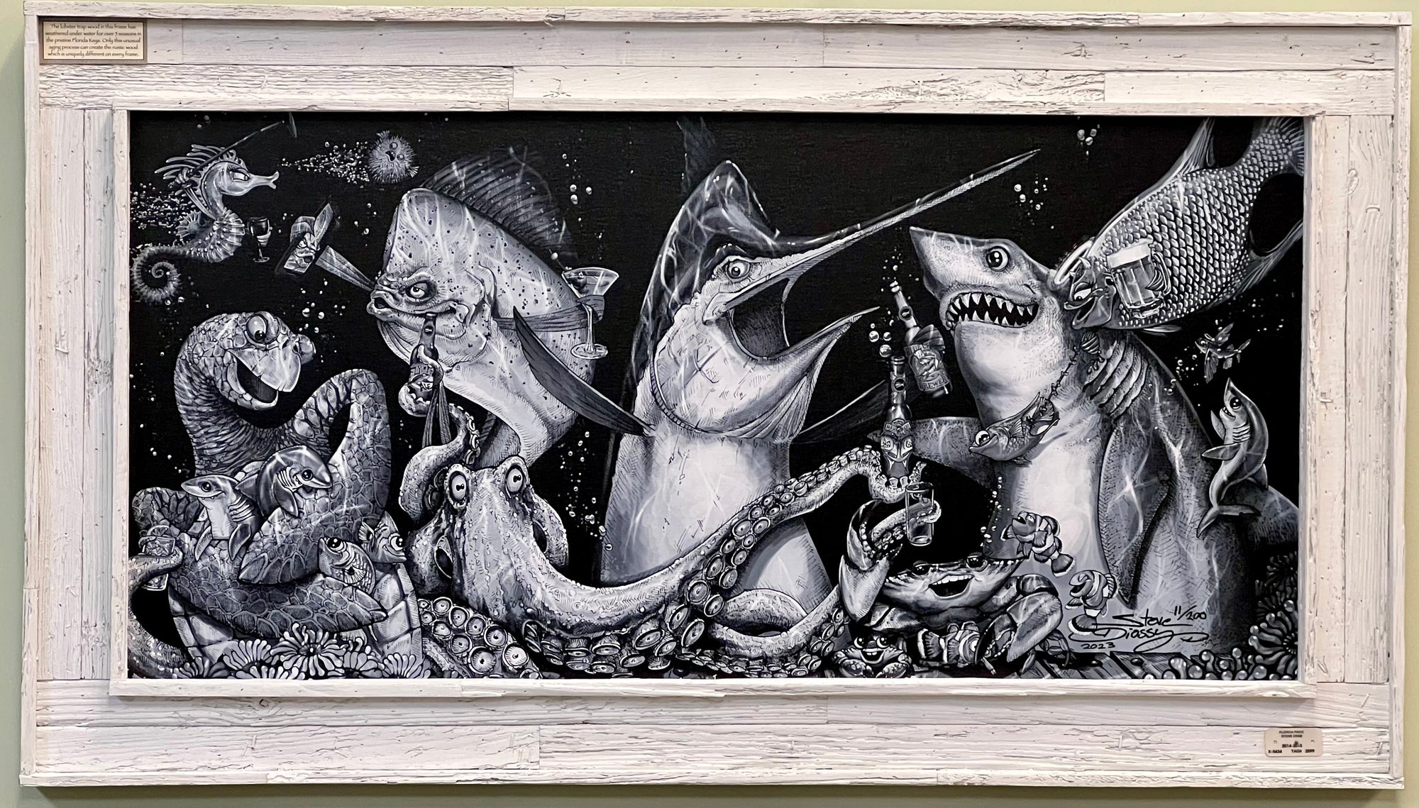 "Give and Take" Black and White Limited Edition Canvas