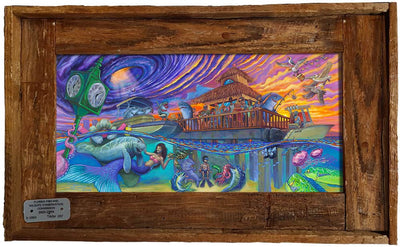 NEW! "Hurricane Party" Lobster Trap Framed Mini-Canvas