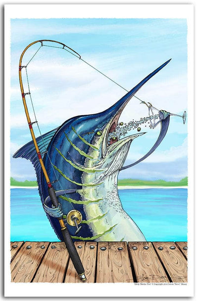 "Dirty Marlin Tini" Fine Art Paper Print