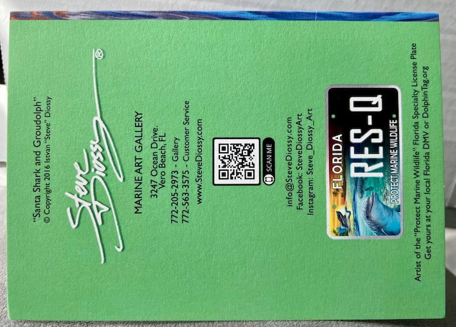 "Santa Shark and Groudolph" Holiday Card