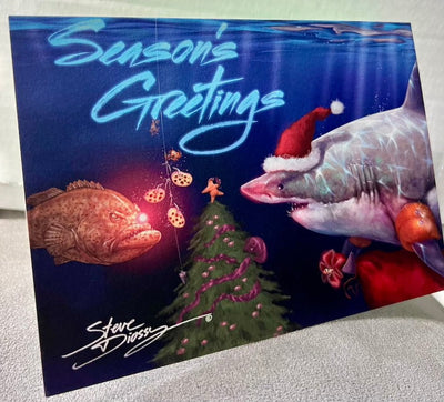"Santa Shark and Groudolph" Holiday Card