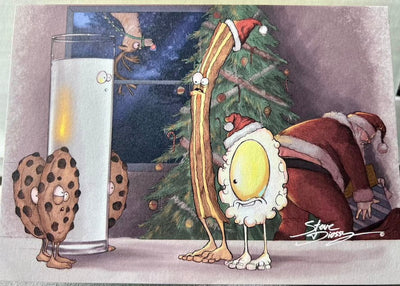 "Egg's & Bacon's Christmas Surprise" Holiday Card