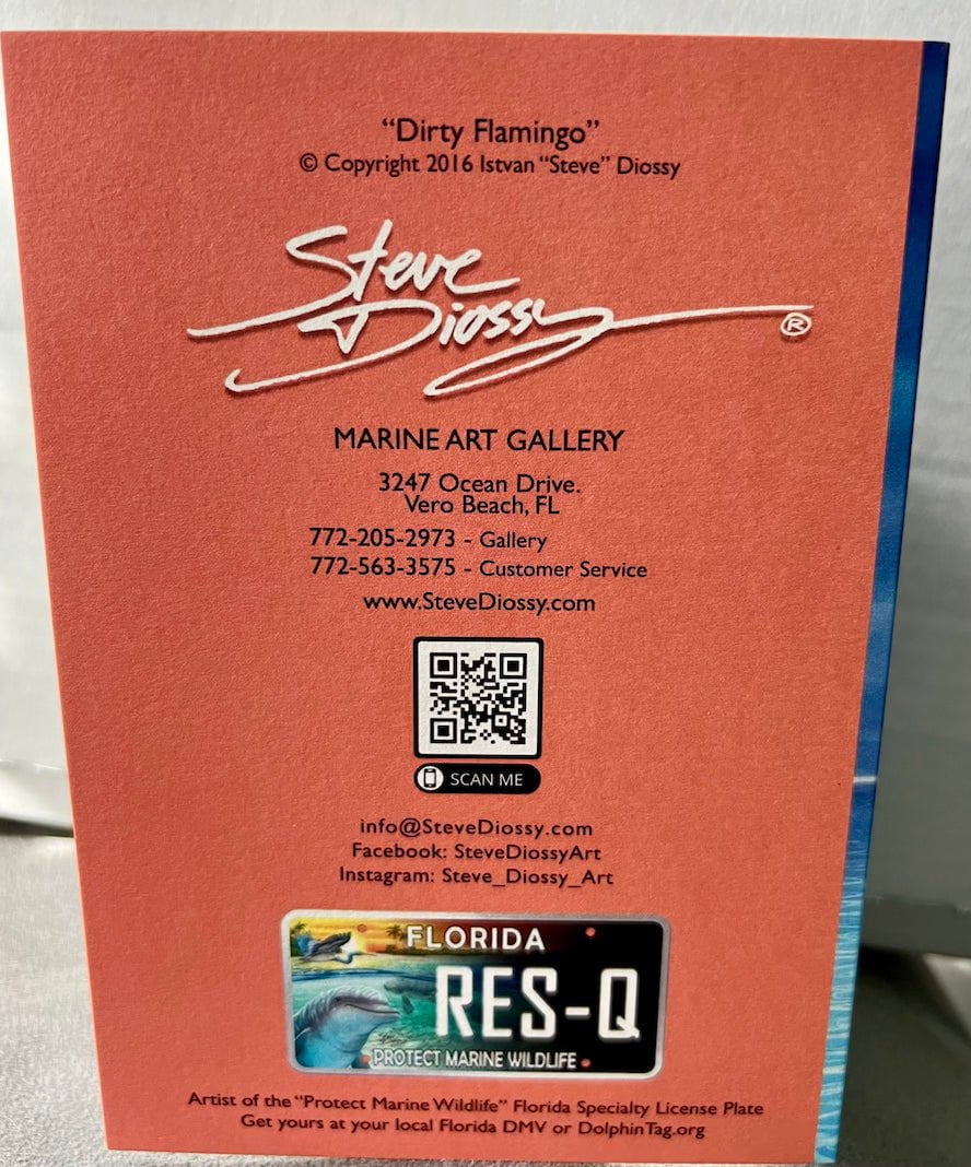 "Dirty Christmas Flamingo" Holiday Card