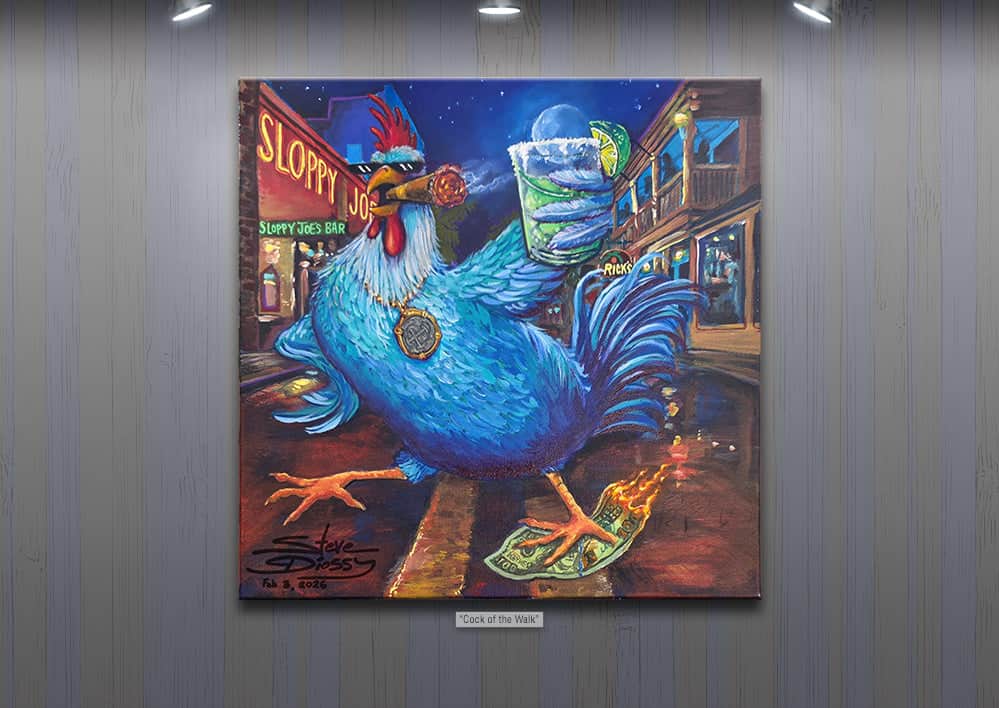 New! "Cock of the Walk" Limited Edition Canvas