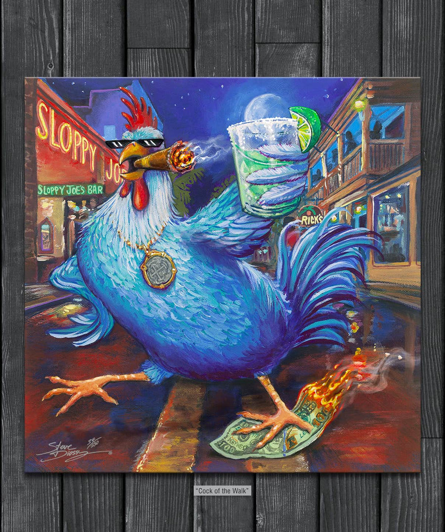 NEW! "Cock of the Walk" Limited Edition Canvas
