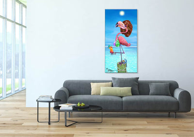 Pre-Order "Flirty Flamingo" Limited Edition Canvas - Release July 2026