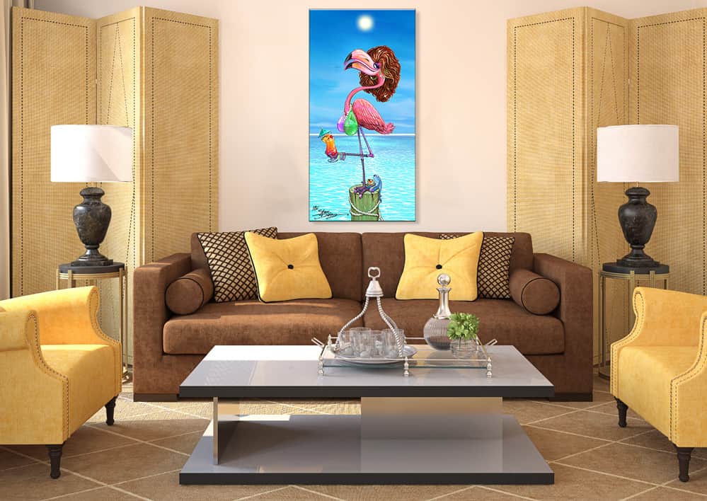 Pre-Order "Flirty Flamingo" Limited Edition Canvas - Release July 2026