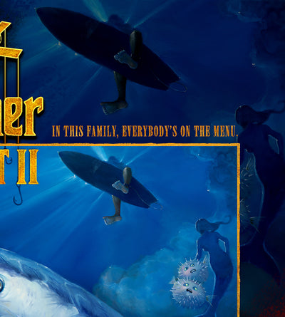 "The Sharkfather II: Cinematic Edt.” Limited Edition Canvas