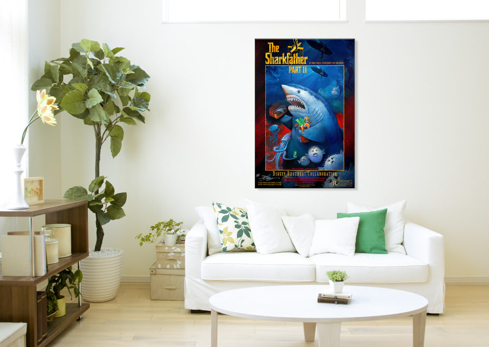 "The Sharkfather II: Cinematic Edt.” Limited Edition Canvas