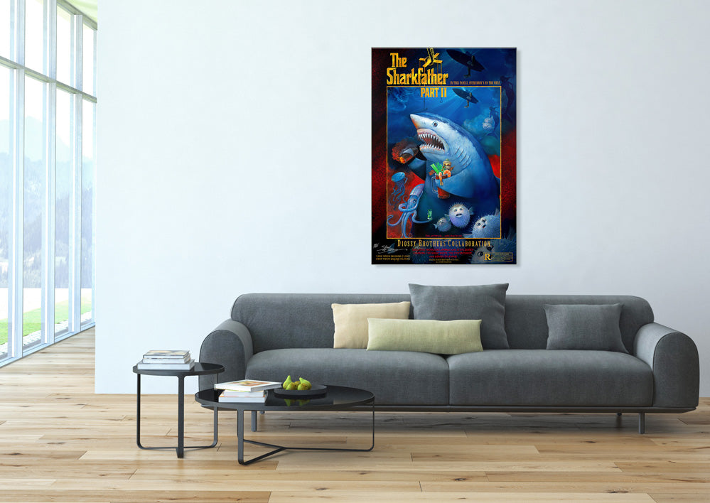 "The Sharkfather II: Cinematic Edt.” Limited Edition Canvas