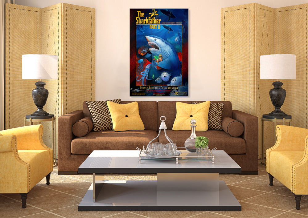"The Sharkfather II: Cinematic Edt.” Limited Edition Canvas