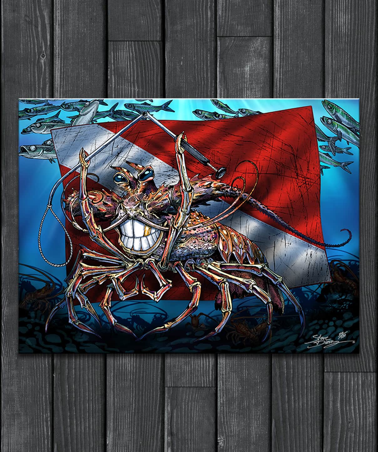 "Tickle This Lobster" Limited Edition Canvas