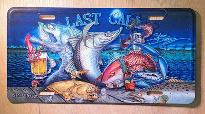 "Last Call" Front License Plate