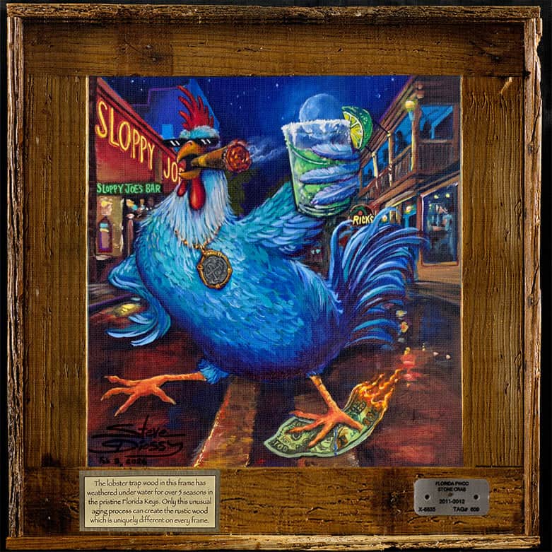 Pre-Order "Cock of the Walk" Lobster Trap Framed Mini-Canvas