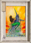 "Live Bait" Lobster Trap Framed Mini-Canvas