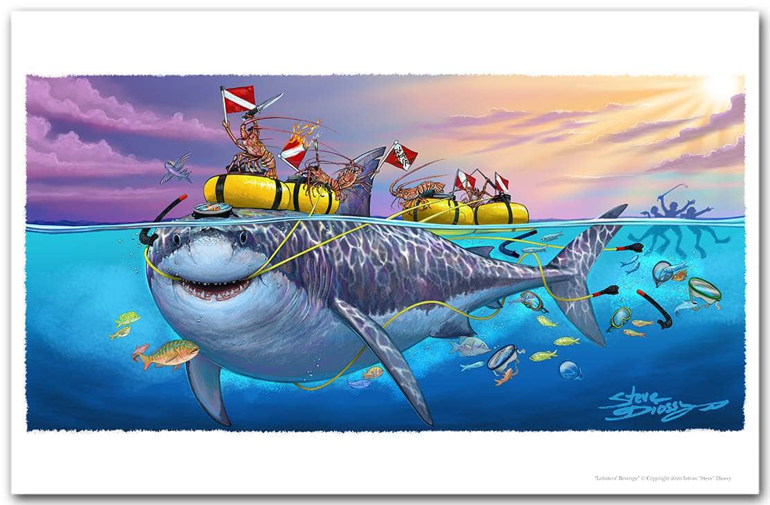 "Lobsters' Revenge-" Fine Art Paper Print