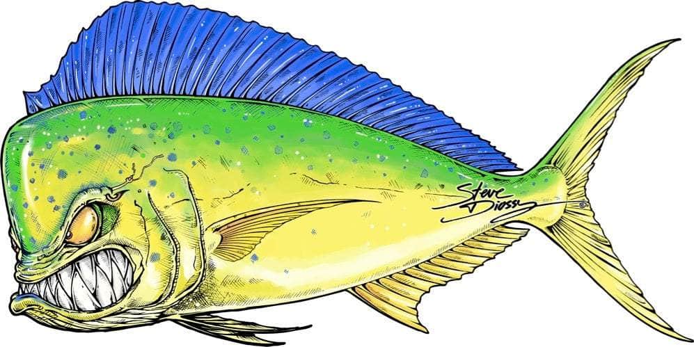 Mad Mahi solo - Large Die-Cut Sticker