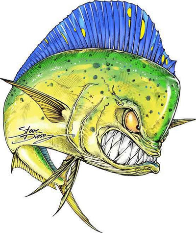 Mad Mahi Battle - Large Die-Cut Sticker