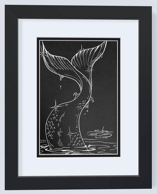 One-Line Original – Still Sparkling - Steve Diossy Marine Artist