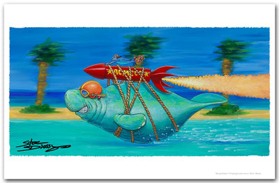 "Racing Potato" Fine Art Paper Print