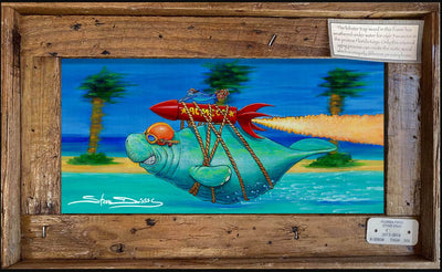 Pre-Order "Racing Potato" Lobster Trap Framed Mini-Canvas - Shipments Start Mid-July