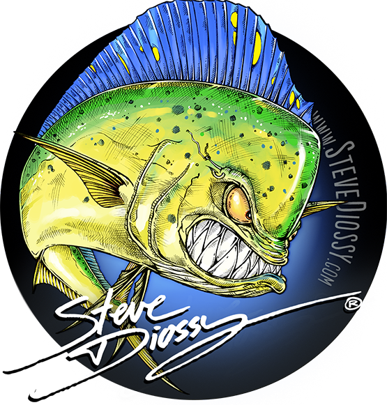 Funny Fishing Apparel  Steve Diossy Clothing - Steve Diossy Marine Artist