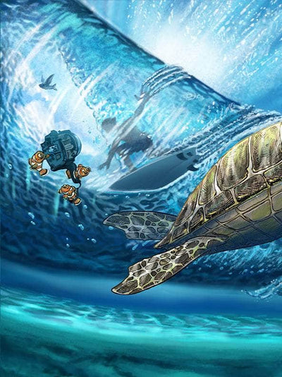 Pre-Order "Turtley Tubular" Limited Edition Canvas-  Ships End of November