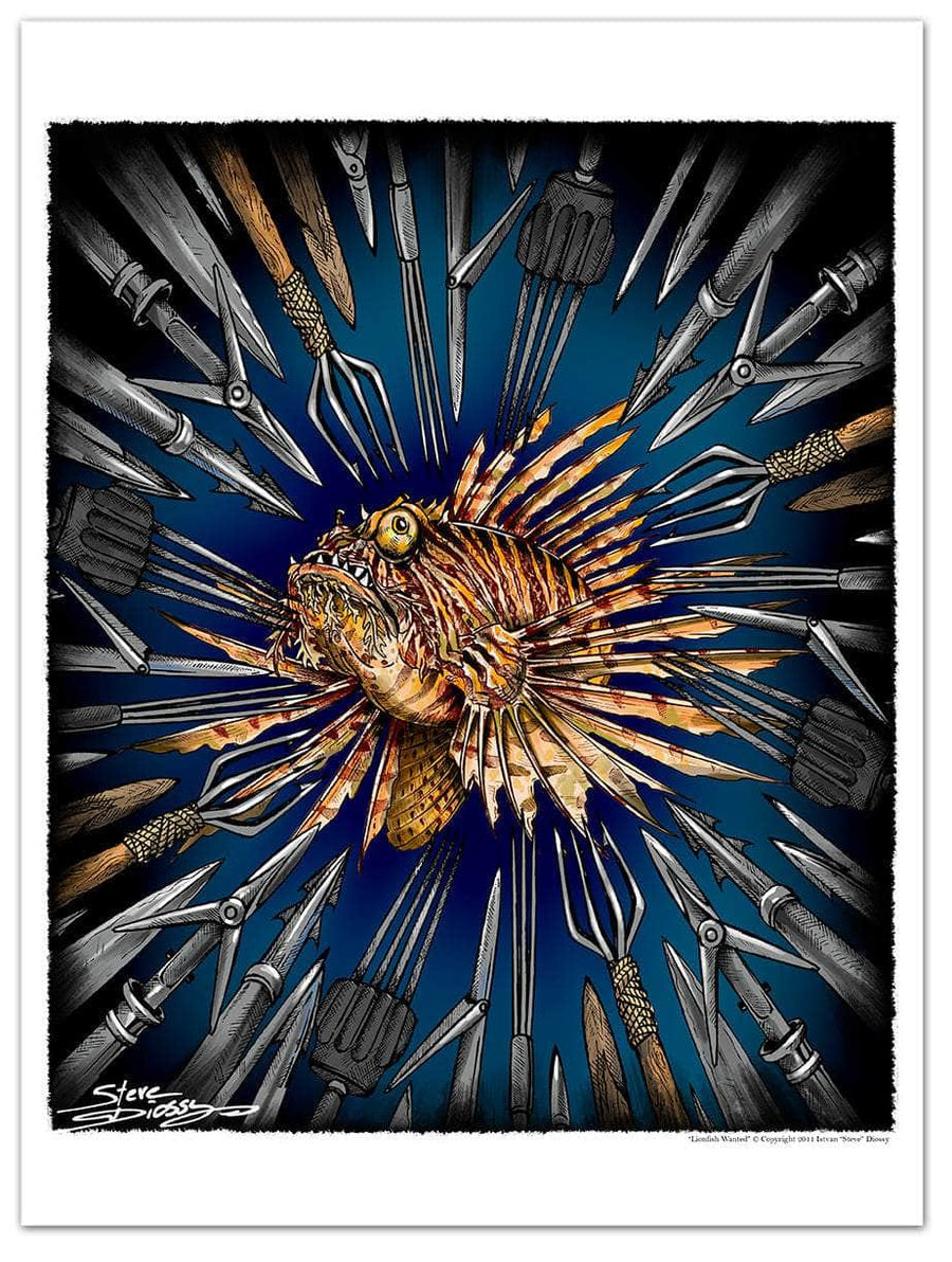 "Lionfish Wanted" Fine Art Paper Print