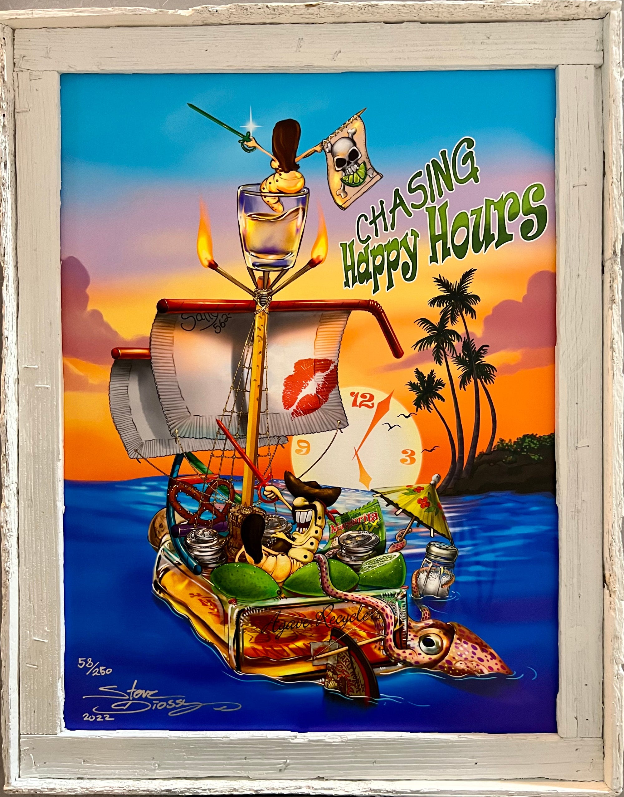 "Chasing Happy Hours" Limited Edition Canvas