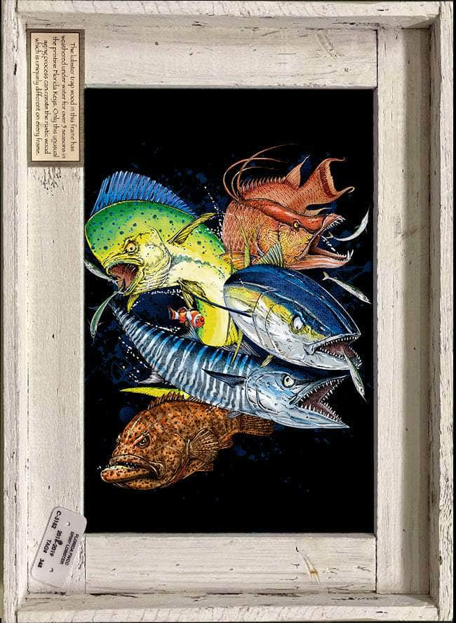 "Grand Slam" Lobster Trap Framed Mini-Canvas