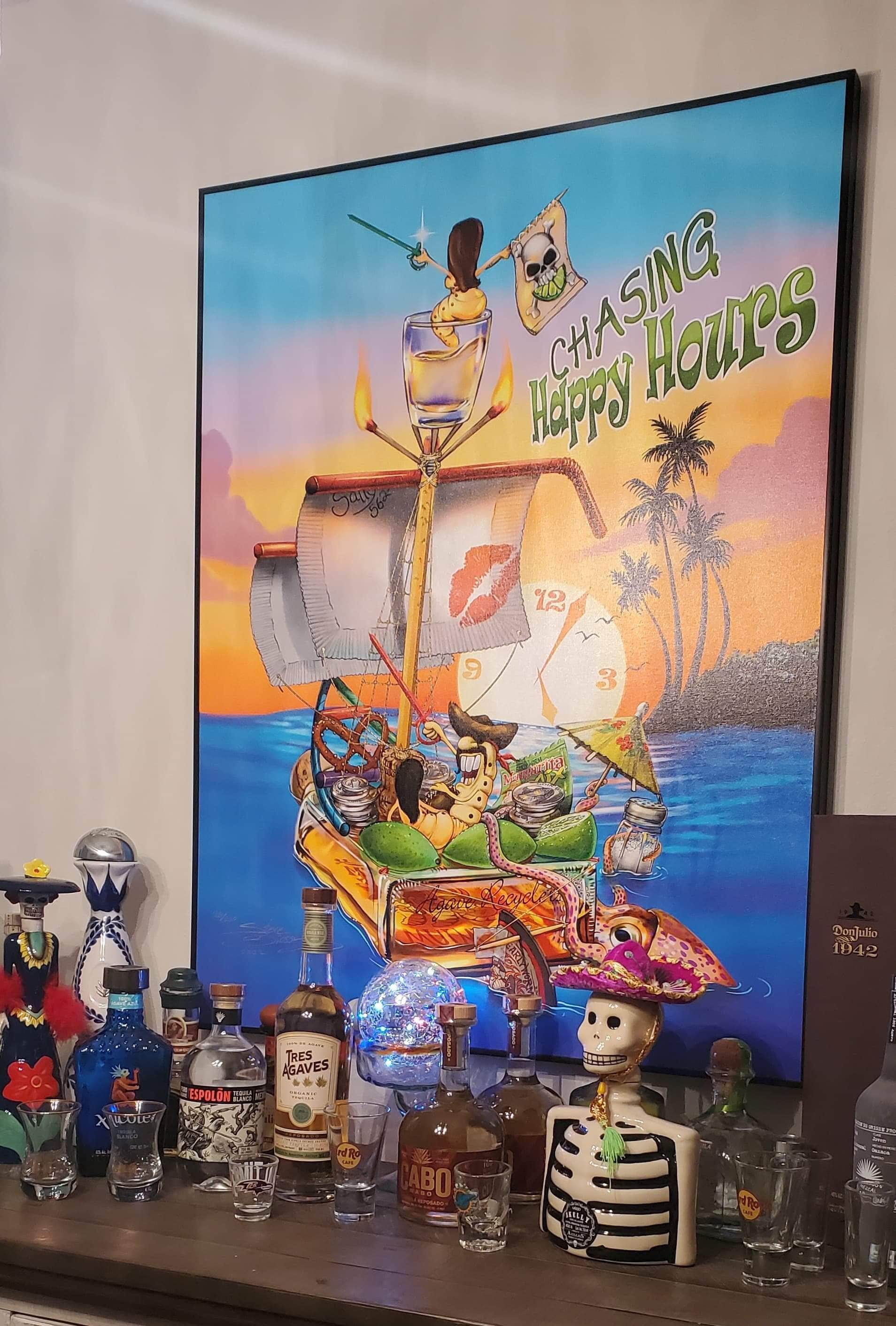 "Chasing Happy Hours" Limited Edition Canvas