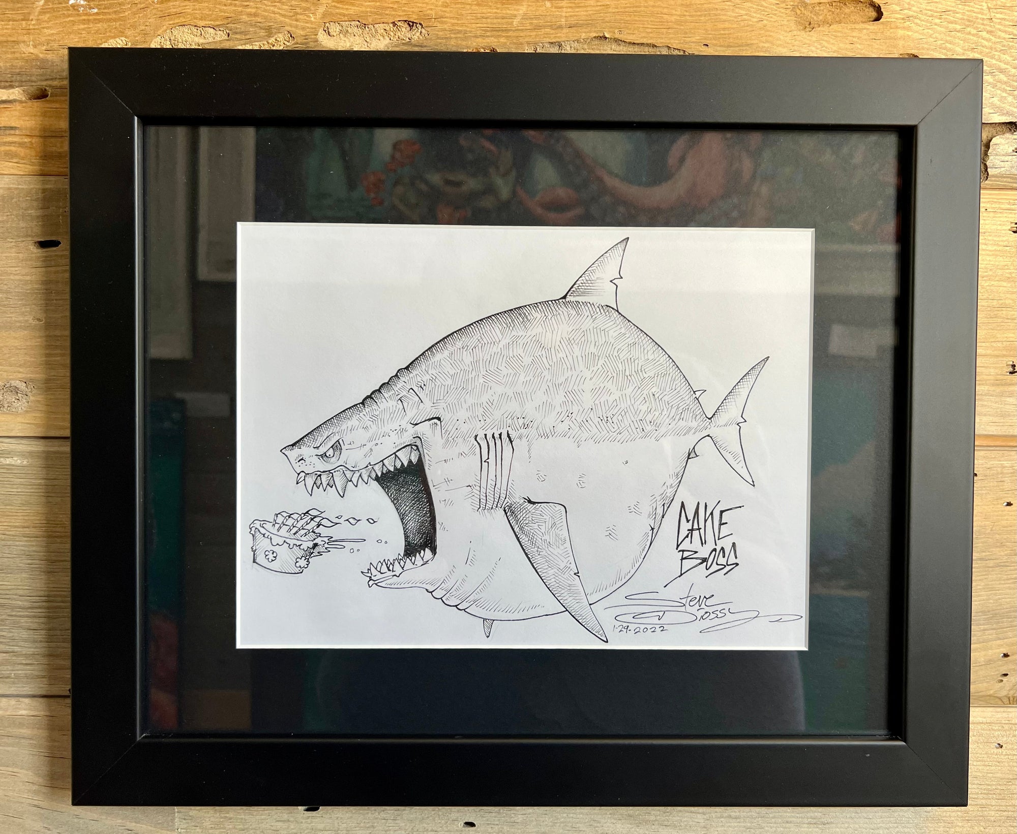 "Cake Boss" Original Pen/Ink by Steve Diossy