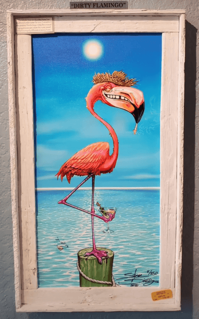 Dirty Flamingo Stainless Steel Tervis Tumbler - Steve Diossy Marine Artist
