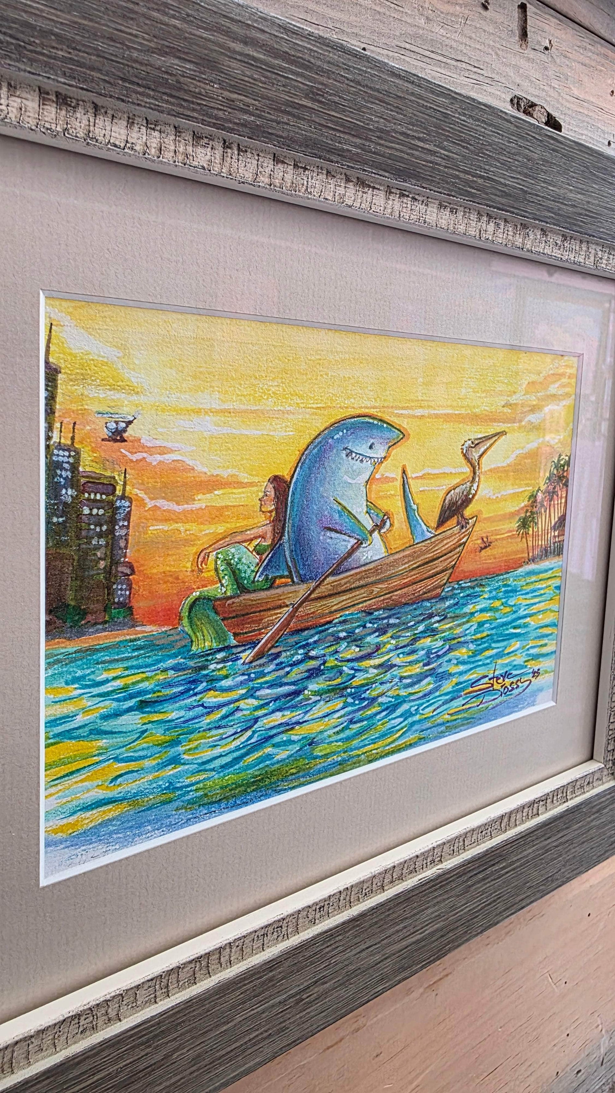 Auction Closed: "The Great Escape" Original Watercolor by Steve Diossy