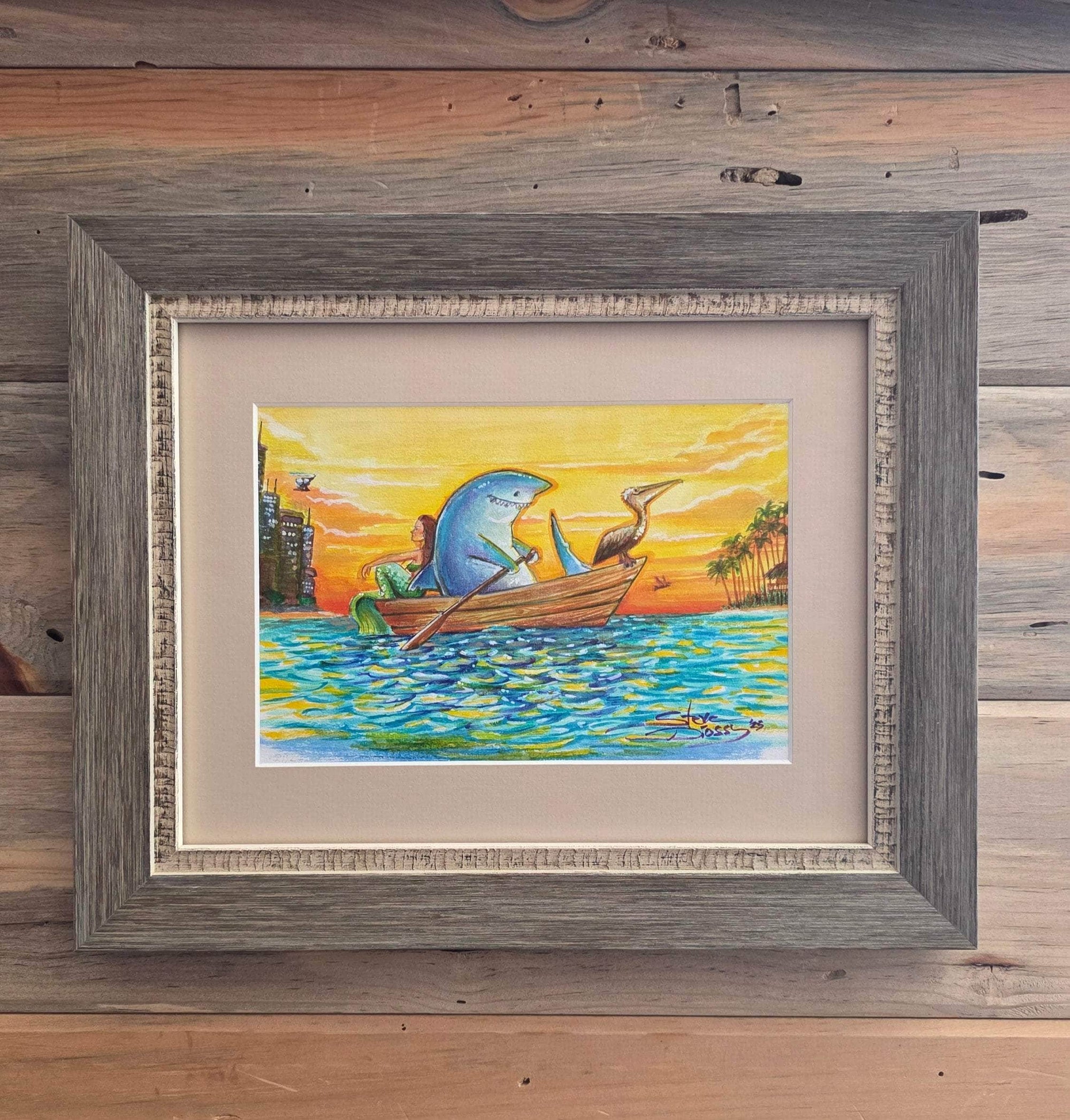 Auction Closed: "The Great Escape" Original Watercolor by Steve Diossy