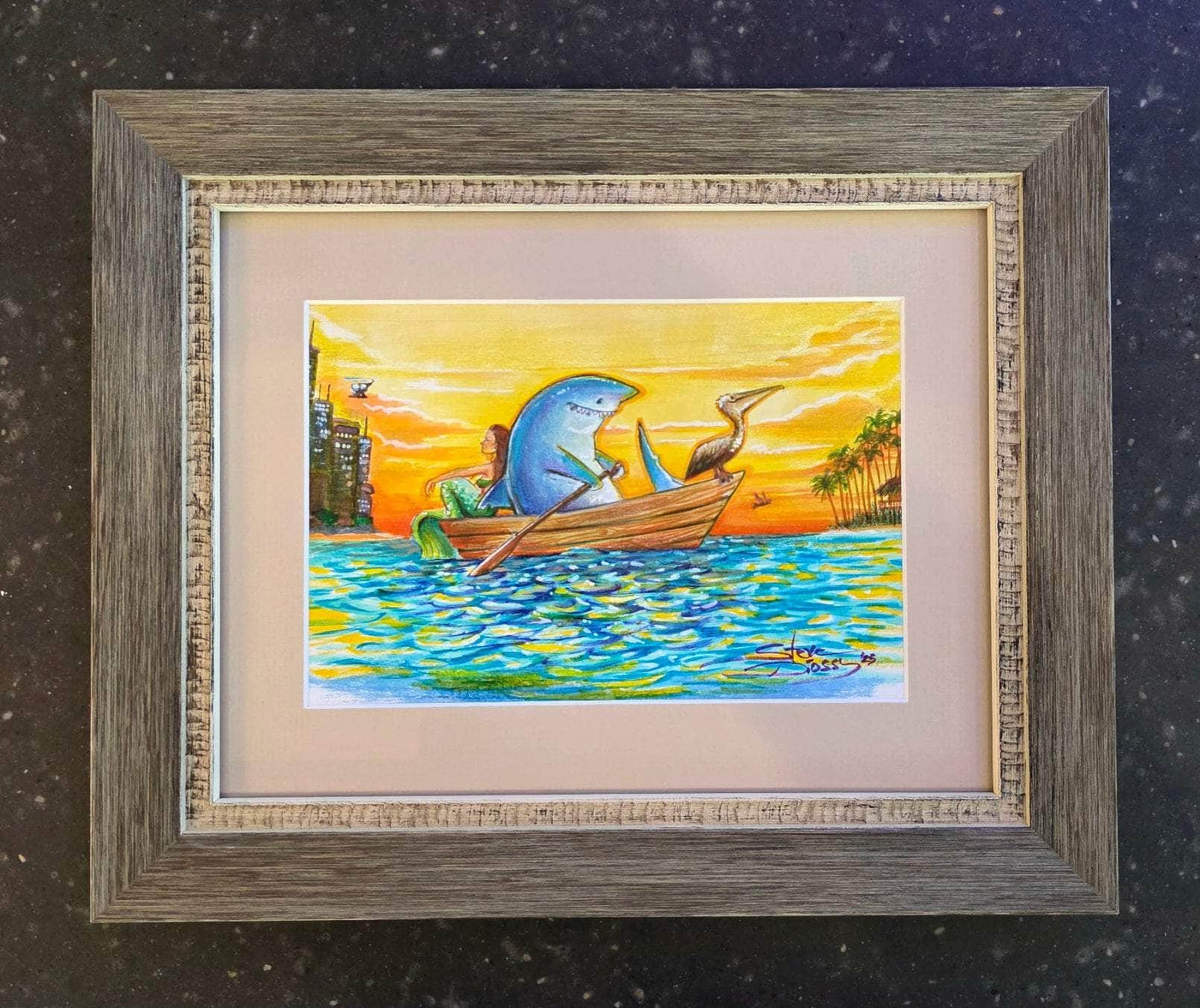 Auction Closed: "The Great Escape" Original Watercolor by Steve Diossy