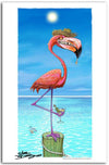 "Dirty Flamingo" Fine Art Paper Print