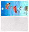 "Dirty Flamingo" Premium Beach Towel