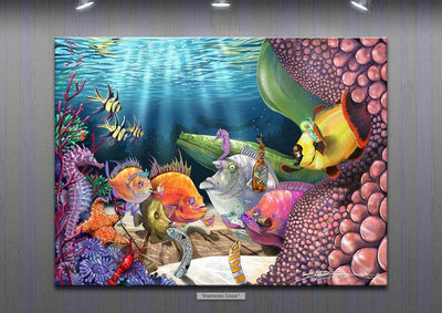 "Anemones Closer" (Keep your friends close and your anemones closer) Limited Edition Canvas