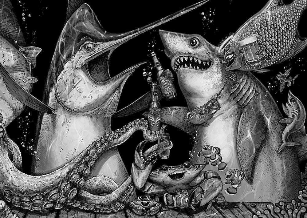 "Give and Take" Black and White Limited Edition Canvas