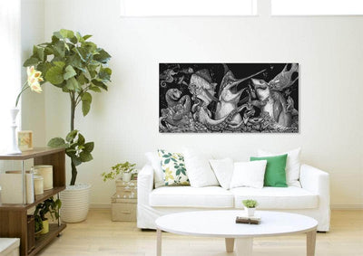 “Give and Take" Black and White Limited Edition Canvas
