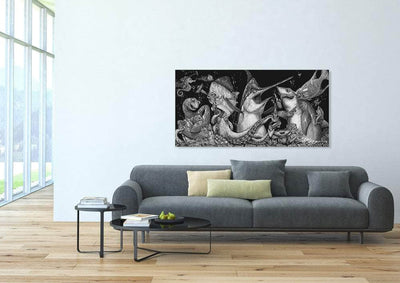 “Give and Take" Black and White Limited Edition Canvas