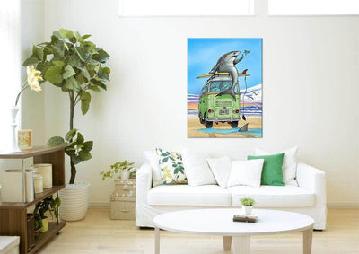 "Shark Bus" Limited Edition Canvas